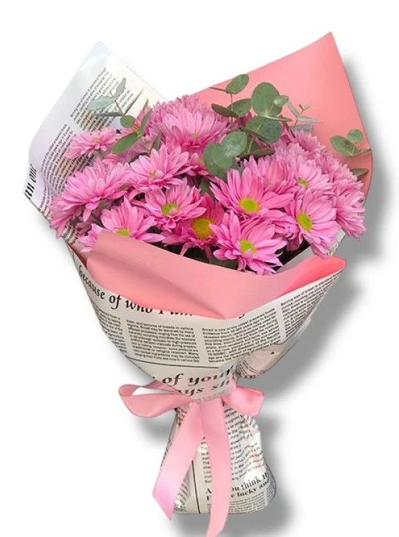 Pembe Papatya Buketi